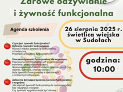 Plakat z zaproszeniem na szkolenie