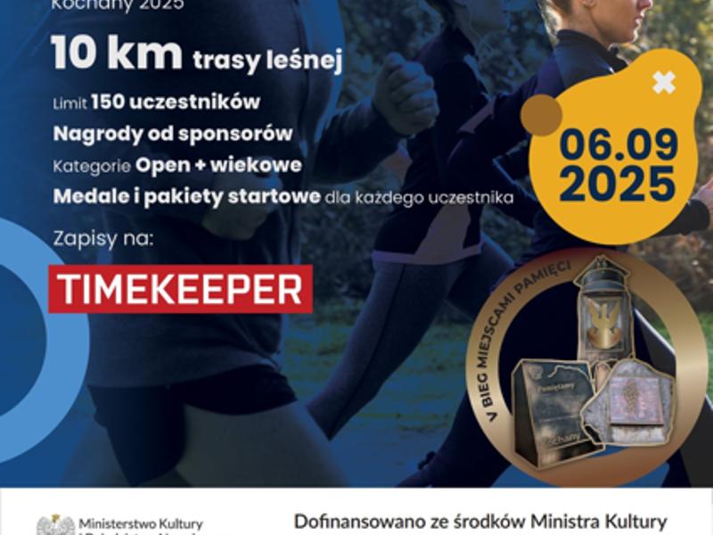 plakat bieg miejscami pamięci