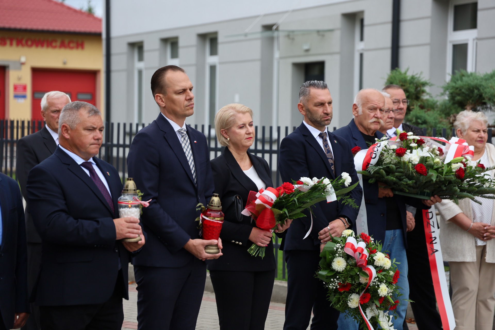na zdjęciu przedstawiciele władz samorządowych gminy Pysznica wraz z gośćmi 