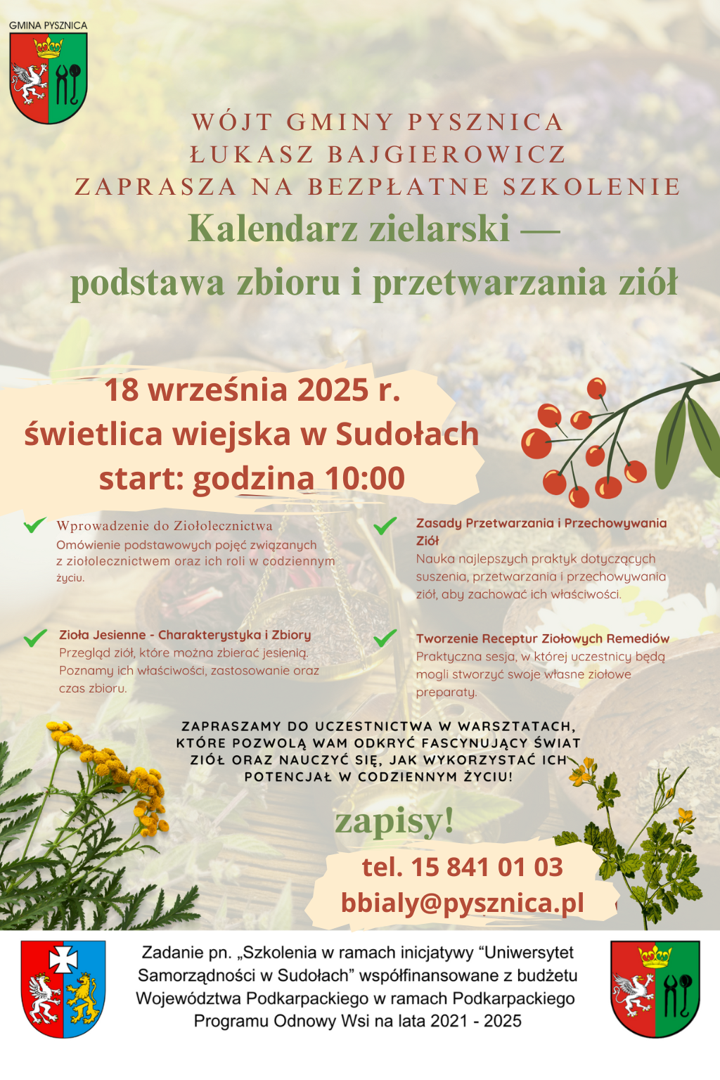 plakat zioła