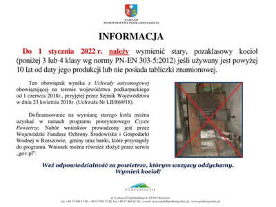 Ulotka o ustawie antysmogowej