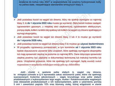 Ulotka o ustawie antysmogowej