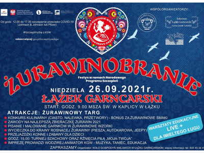 Żurawinobranie - plakat