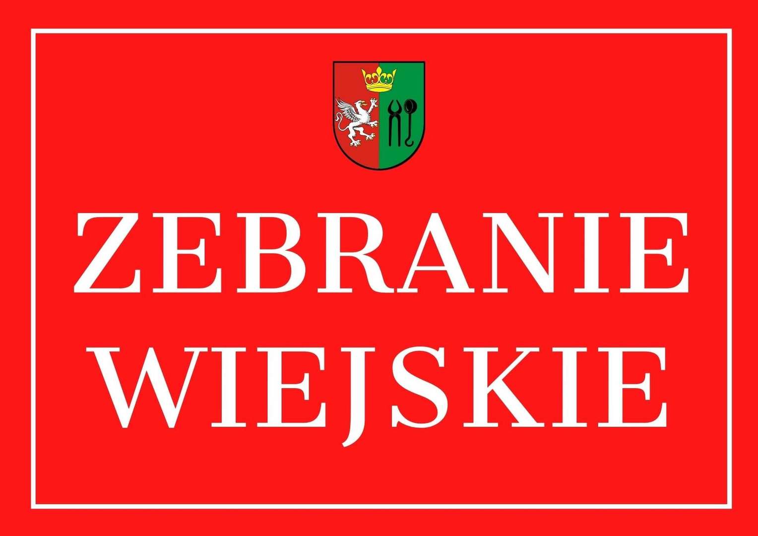 Zawiadomienie o zebraniu wiejskim