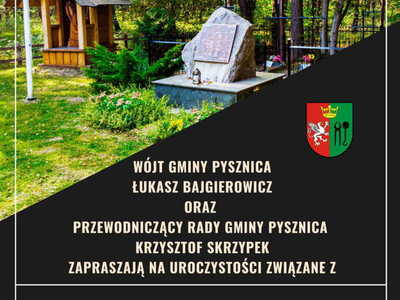 Plakat na uroczystości w Kochanach