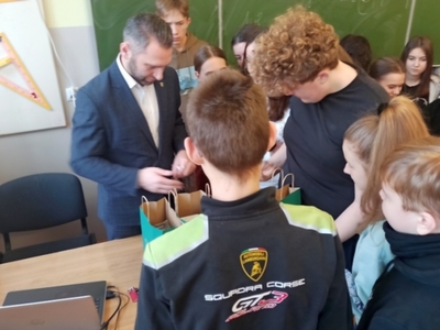 Wizyta wójta w PSP w Jastkowicach.