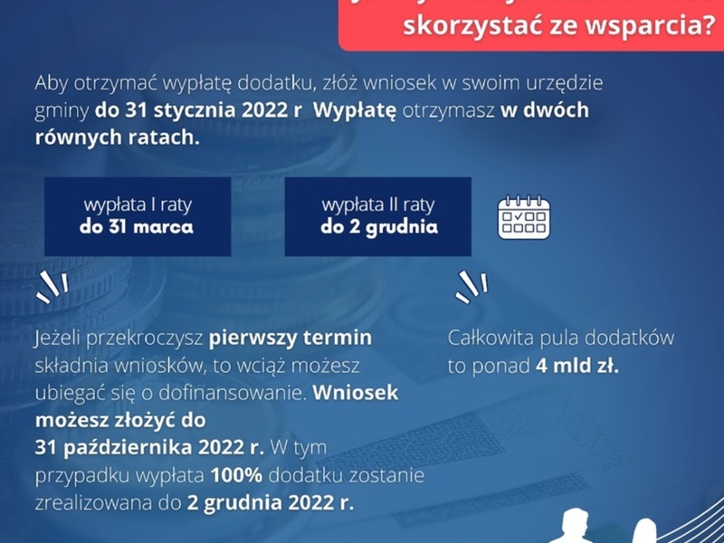 Plakat tarcza - Dodatek osłonowy - tarcza antyinflacyjna