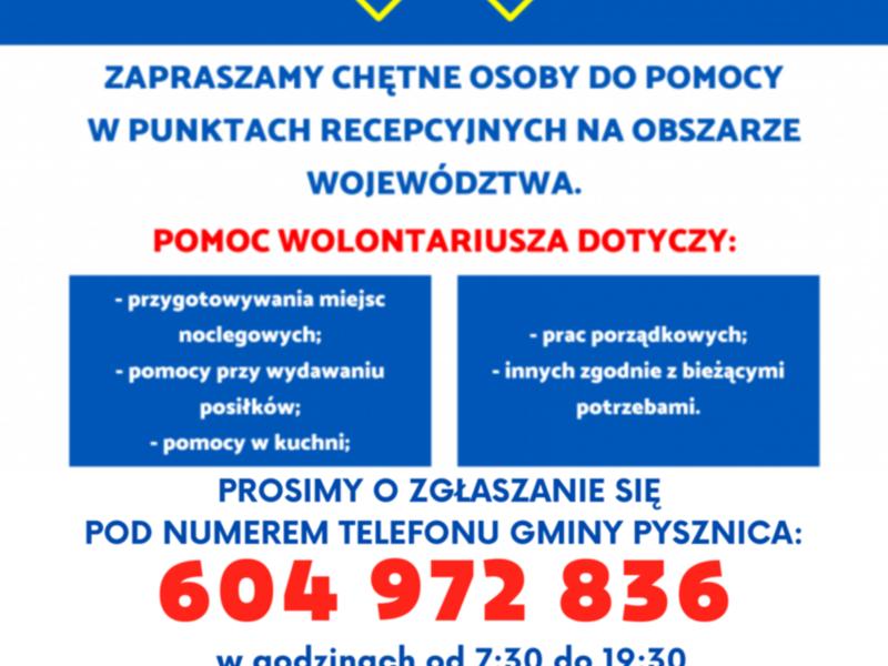 Informacja o wolontariuszach