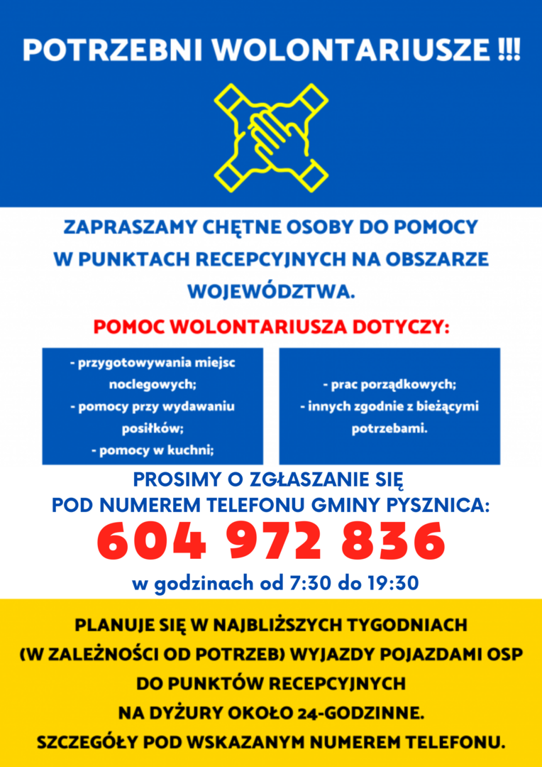 Informacja o wolontariuszach