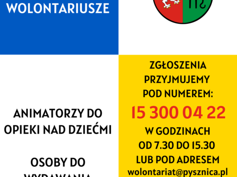 Prośba o wolontariat