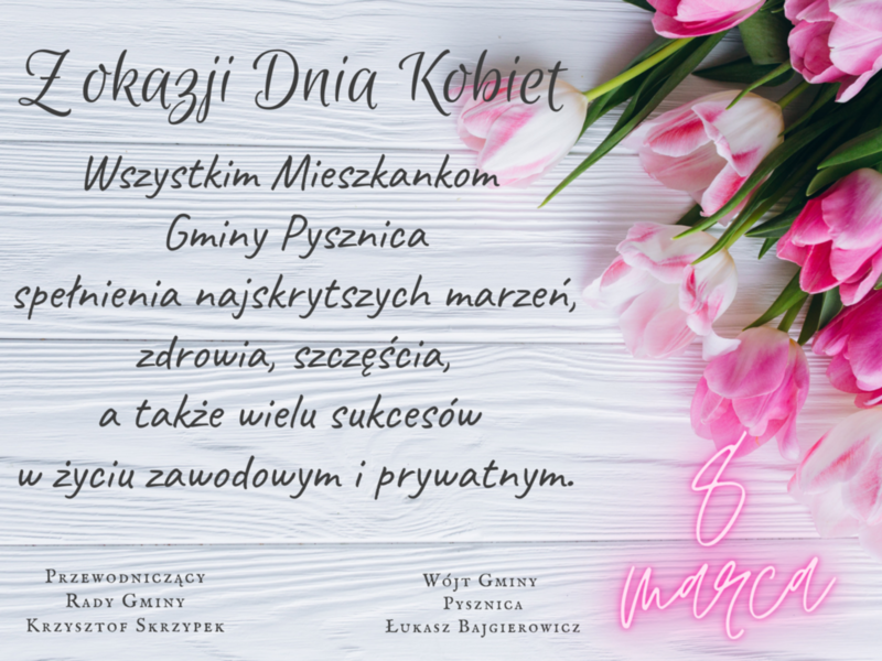Życzenia z okazji Dnia Kobiet