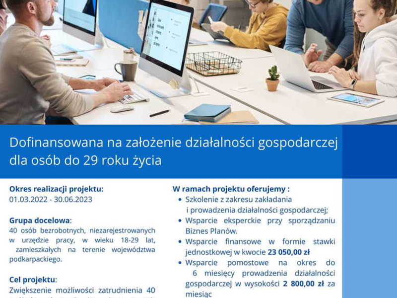 Projekt „Postaw na swoją firmę”.