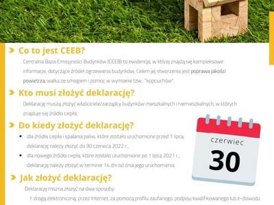 Złóż deklarację o źródłach ogrzewania budynków