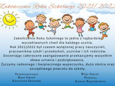 Zakończenie Roku Szkolnego 2021/2022