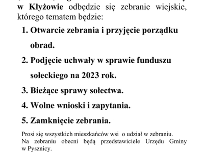 Zebranie wiejskie
