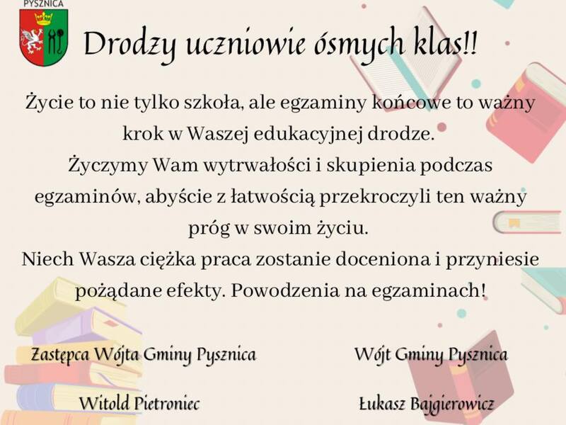 życzenia dla uczniów ósmych klas