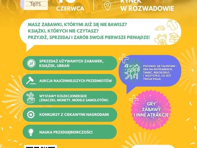 plakat promujący jarmark Młodego Przedsiębiorcy