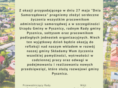Życzenia z okazji dnia pracownika samorządowego