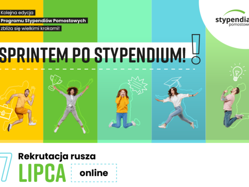 PLAKAT INFORMACYJNY STYPENDIUM POMOSTOWE