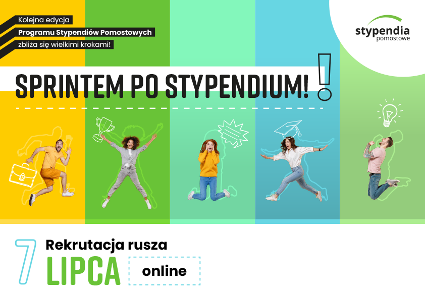 PLAKAT INFORMACYJNY STYPENDIUM POMOSTOWE