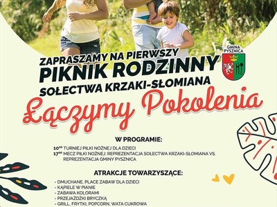 Piknik sołecki plakat informacyjny