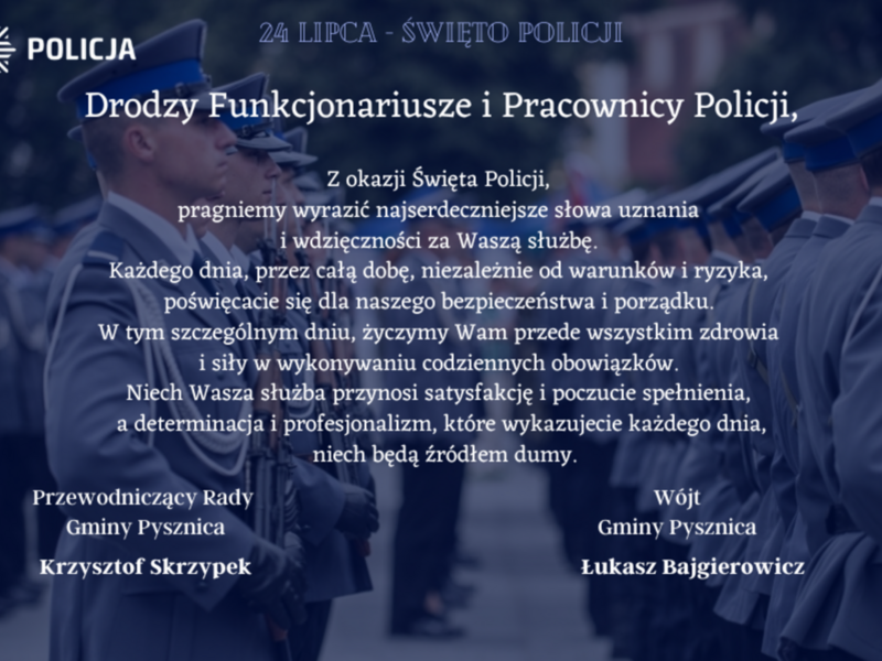 święto policji życzenia