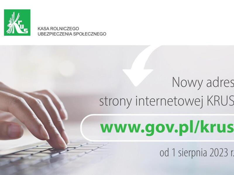 Nowy adres strony internetowej KRUS