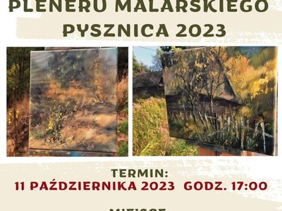 plakat zaproszenie na wernisaż