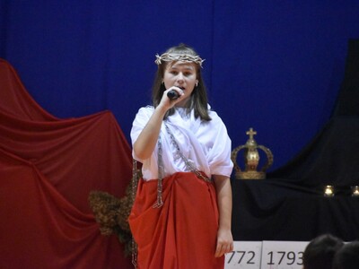 wieczornica w szkole w Kłyżowie