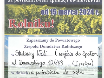 plakat informacyjny