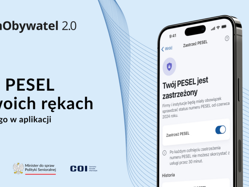 grafika informacyjna o możliwości zastrzeżenia numeru pesel