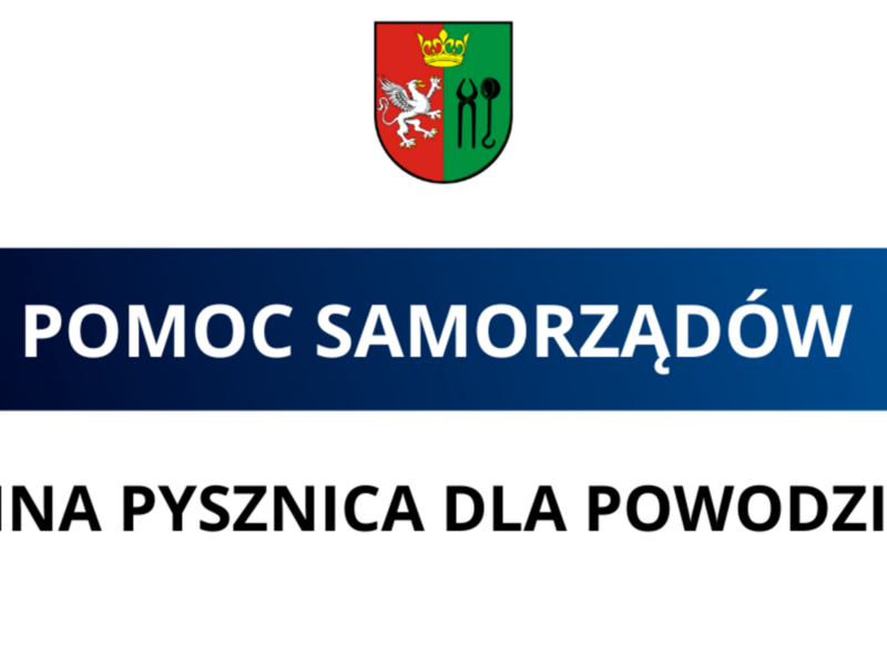 Pomoc samorządów-gmina Pysznica dla powodzian