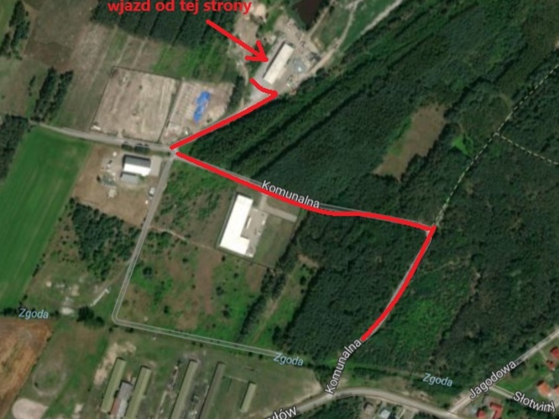 Mapka dojazdu do nowej siedziby ZGK w Pysznicy