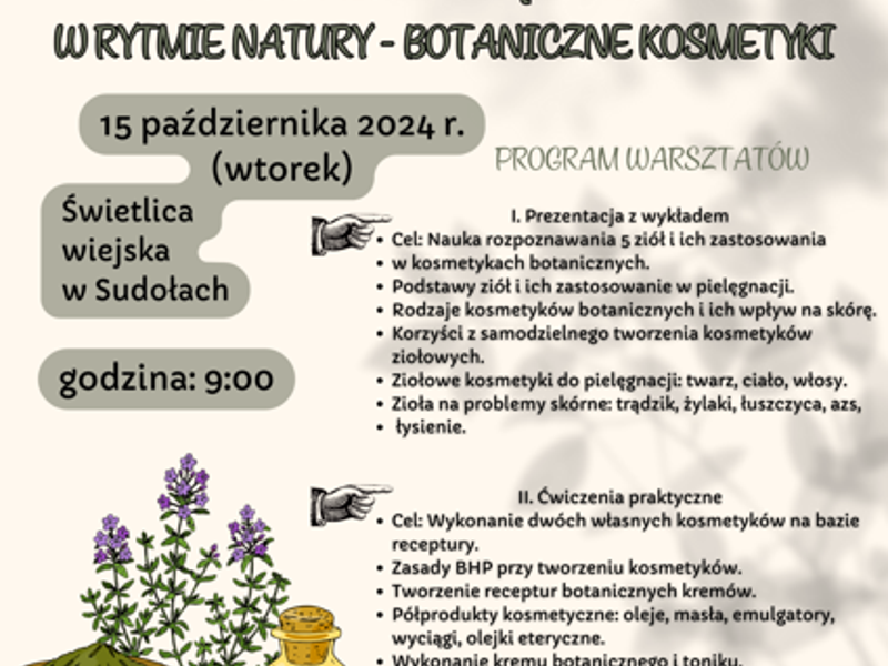 Plakat z zaproszeniem na szkolenie