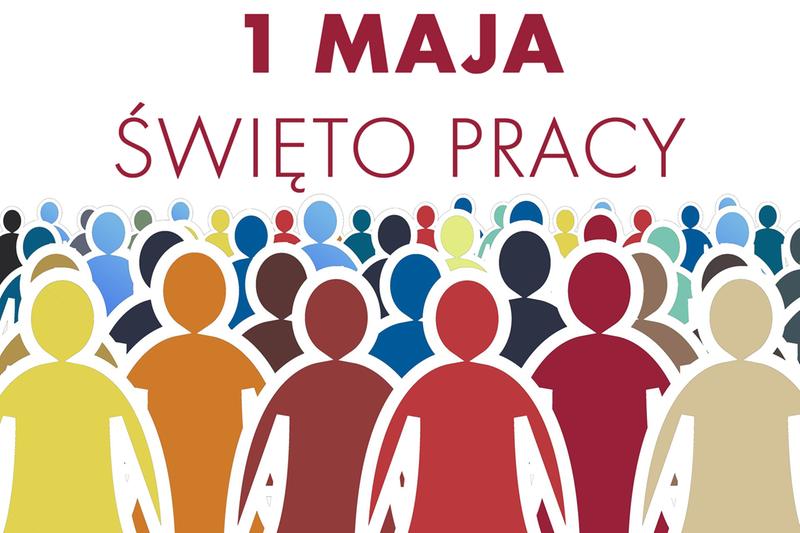 Grafika 1 maja święto pracy