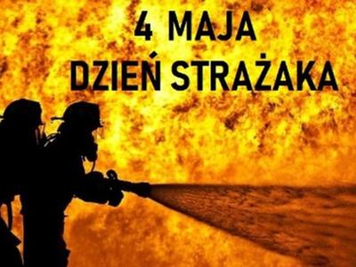 Grafika 4 maja dzień strażaka