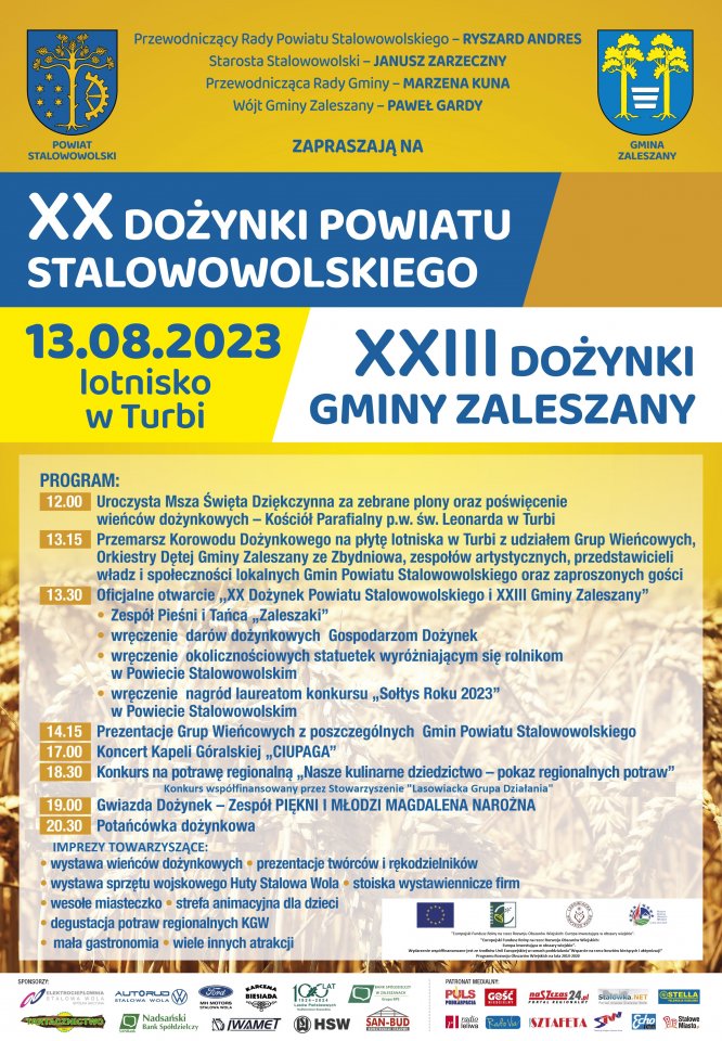 Dożynki powiatowe w gminie Zaleszany