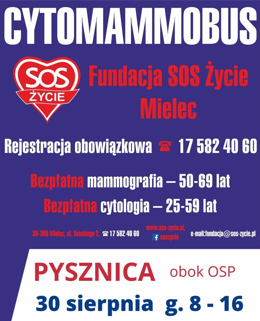 CytoMammobus zaproszenie na bezpłatne badania profilaktyczne