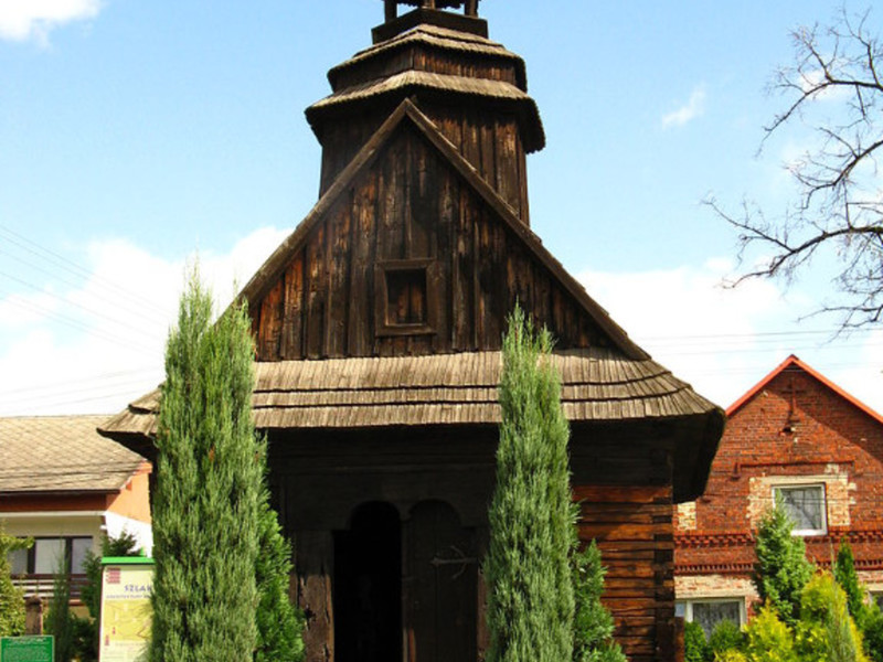 Na zdjęciu znajduje się Kaplica w Bukowie z XVIII wieku