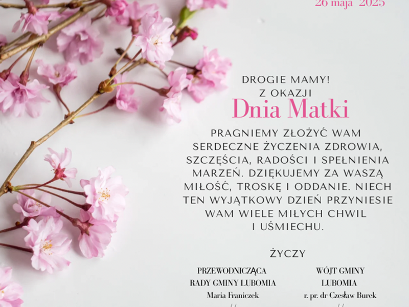 Życzenia z okazji dnia matki
