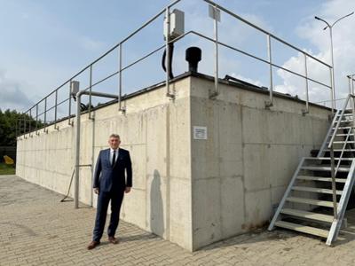 Nowy zbiornik oczyszczalni ścieków w Nieboczowach