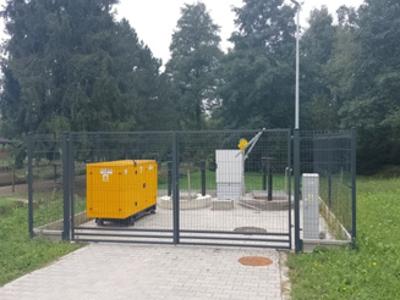 Sieciowa pompownia ścieków zlokalizowana przy ul. Adolfa Musioła