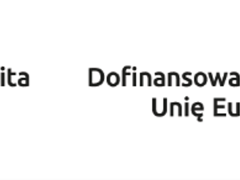 Zdjęcie przedstawia logotypy funduszy europejskich, Unii Europejskiej i Województwa śląskiego oraz flagę Polski