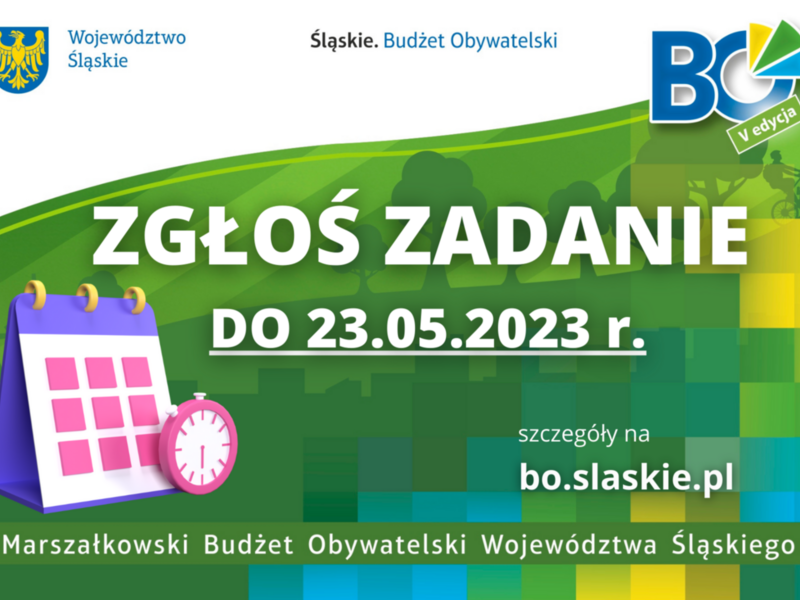 Zdjęcie przedstawia informacje o Marszałkowskim Budżecie Obywatelskim. Szczegóły na stronie https://bo.slaskie.pl