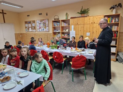 spotkanie opłatkowe w świetlicy opiekuńczo-wychowawczej Arka