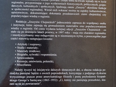 38. numer rocznika naukowego „Zeszyty Chojnickie”