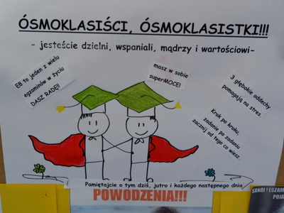Nie brakowało wsparcia dla ósmoklasistów