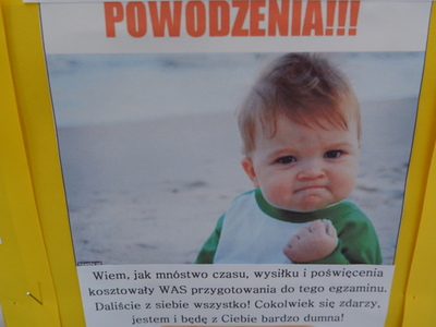 Nie brakowało wsparcia dla ósmoklasistów