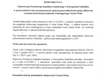 Komunikat nr 4