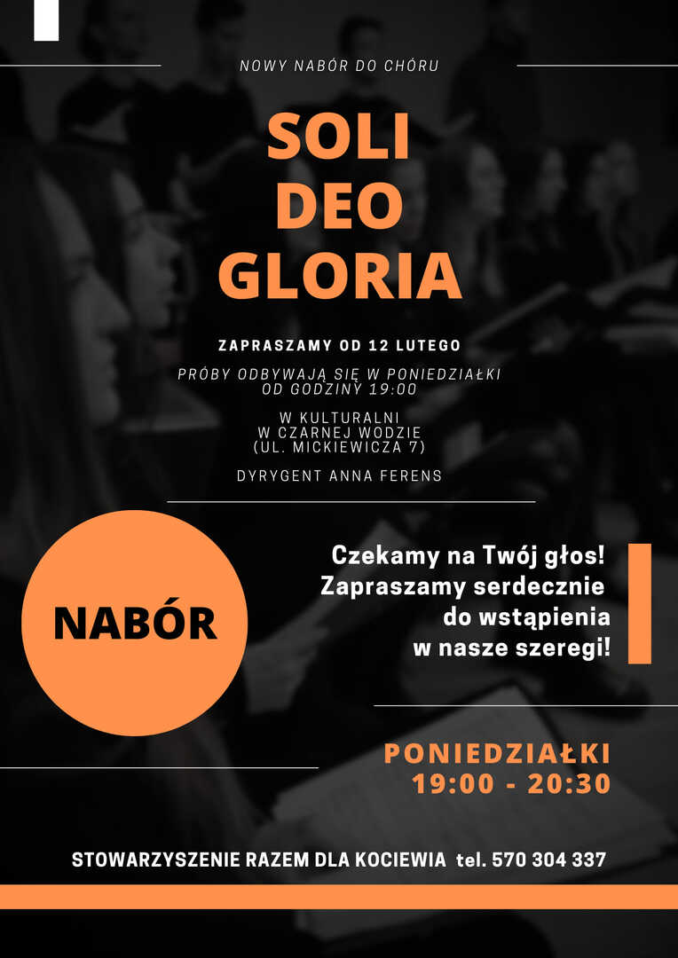 Nabór do chóru Soli Deo Gloria